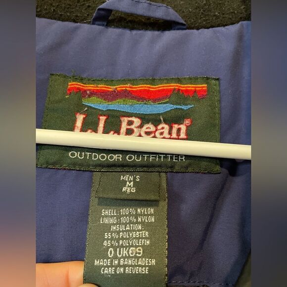 L.L. Bean Vintage Blue Parka Goose Down Insulation - Picture 9 of 13
